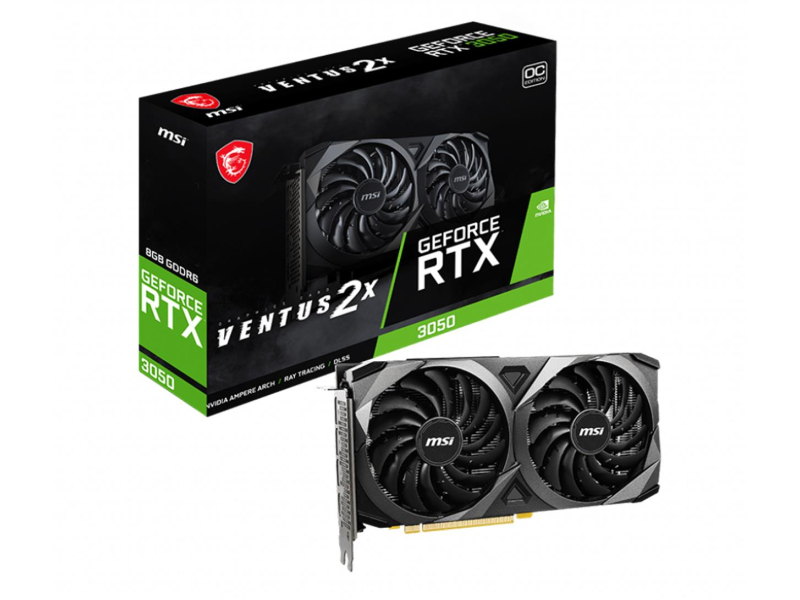 MSI GeForce RTX 3050 VENTUS 2X OC 8GB GDDR6
